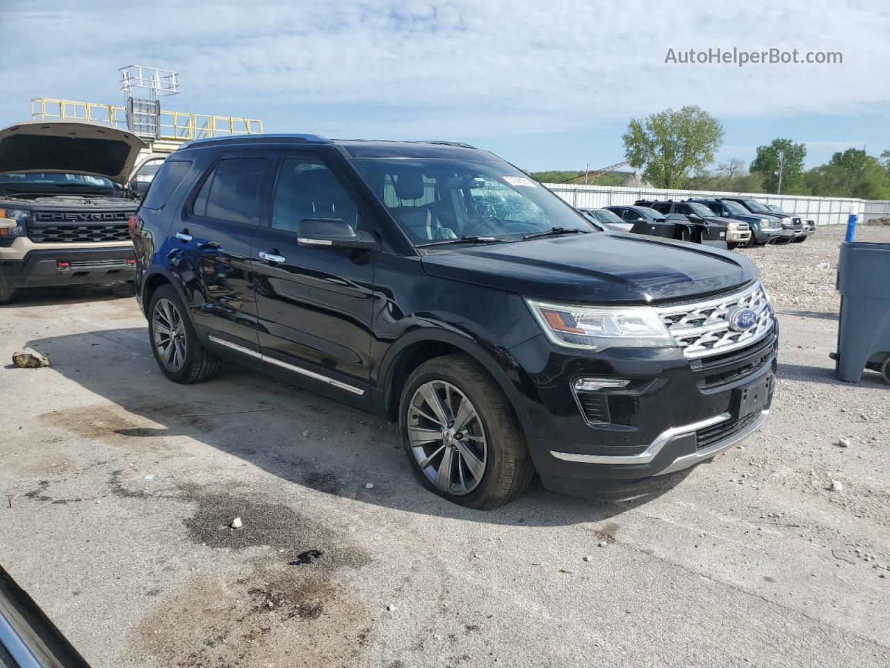 2018 Ford Explorer Limited Black vin: 1FM5K8F87JGA70269