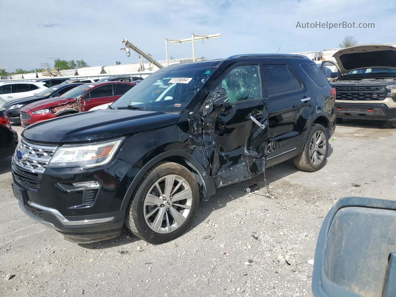 2018 Ford Explorer Limited Black vin: 1FM5K8F87JGA70269