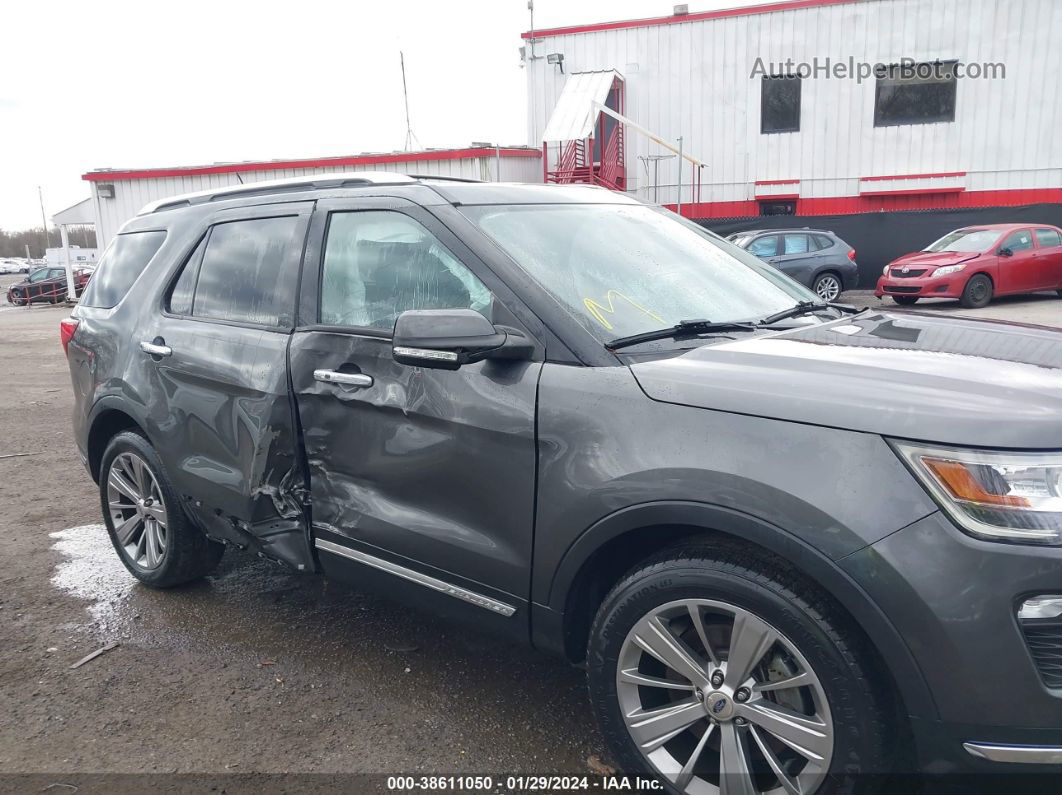 2018 Ford Explorer Limited Gray vin: 1FM5K8F87JGA81613