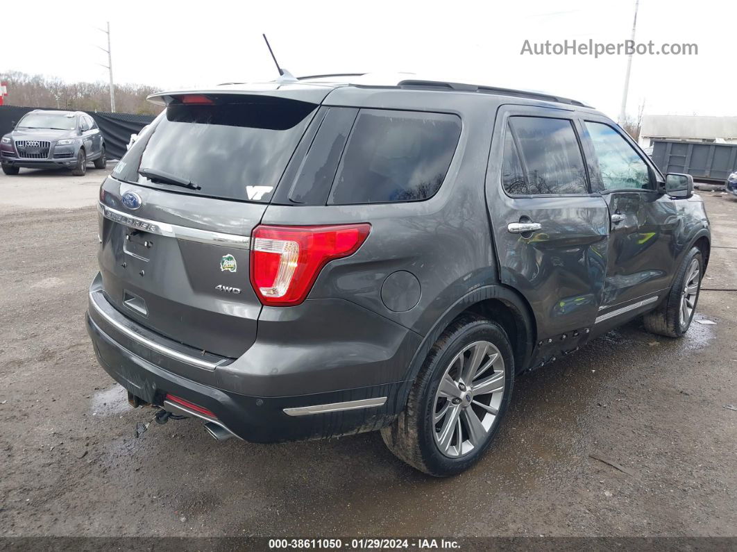 2018 Ford Explorer Limited Gray vin: 1FM5K8F87JGA81613