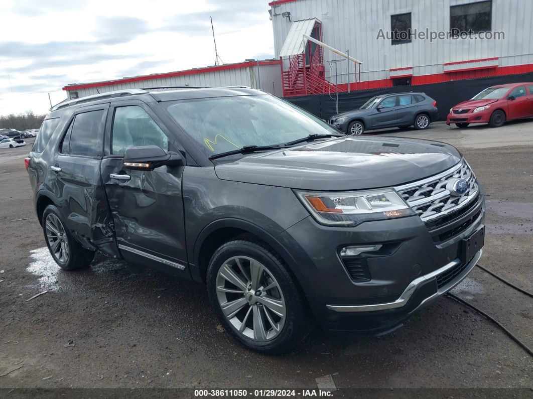 2018 Ford Explorer Limited Gray vin: 1FM5K8F87JGA81613