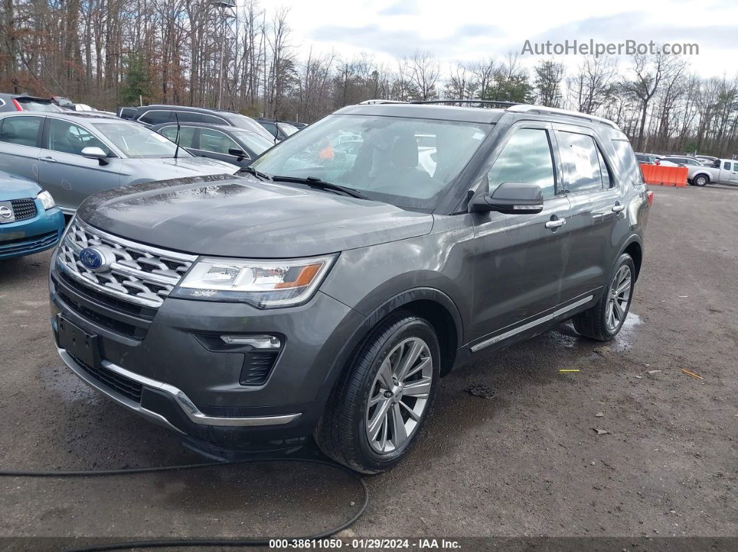 2018 Ford Explorer Limited Gray vin: 1FM5K8F87JGA81613