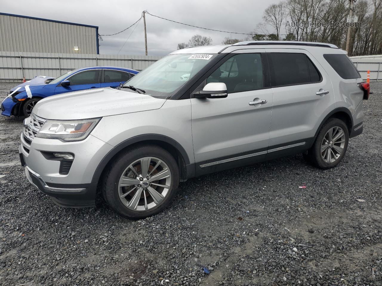 2018 Ford Explorer Limited Silver vin: 1FM5K8F87JGB67083