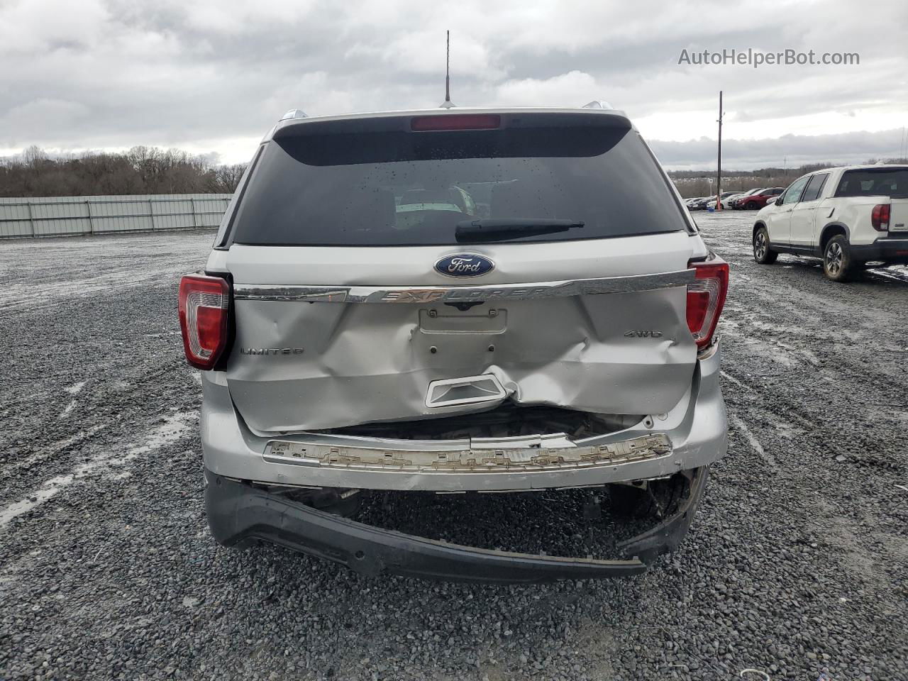 2018 Ford Explorer Limited Silver vin: 1FM5K8F87JGB67083