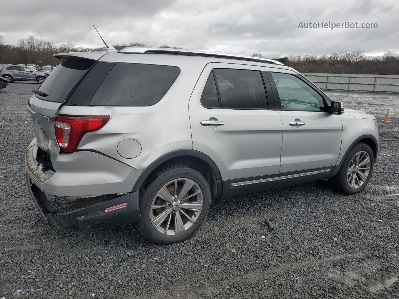 2018 Ford Explorer Limited Silver vin: 1FM5K8F87JGB67083