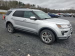 2018 Ford Explorer Limited Silver vin: 1FM5K8F87JGB67083