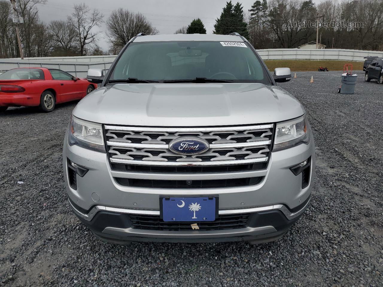 2018 Ford Explorer Limited Silver vin: 1FM5K8F87JGB67083