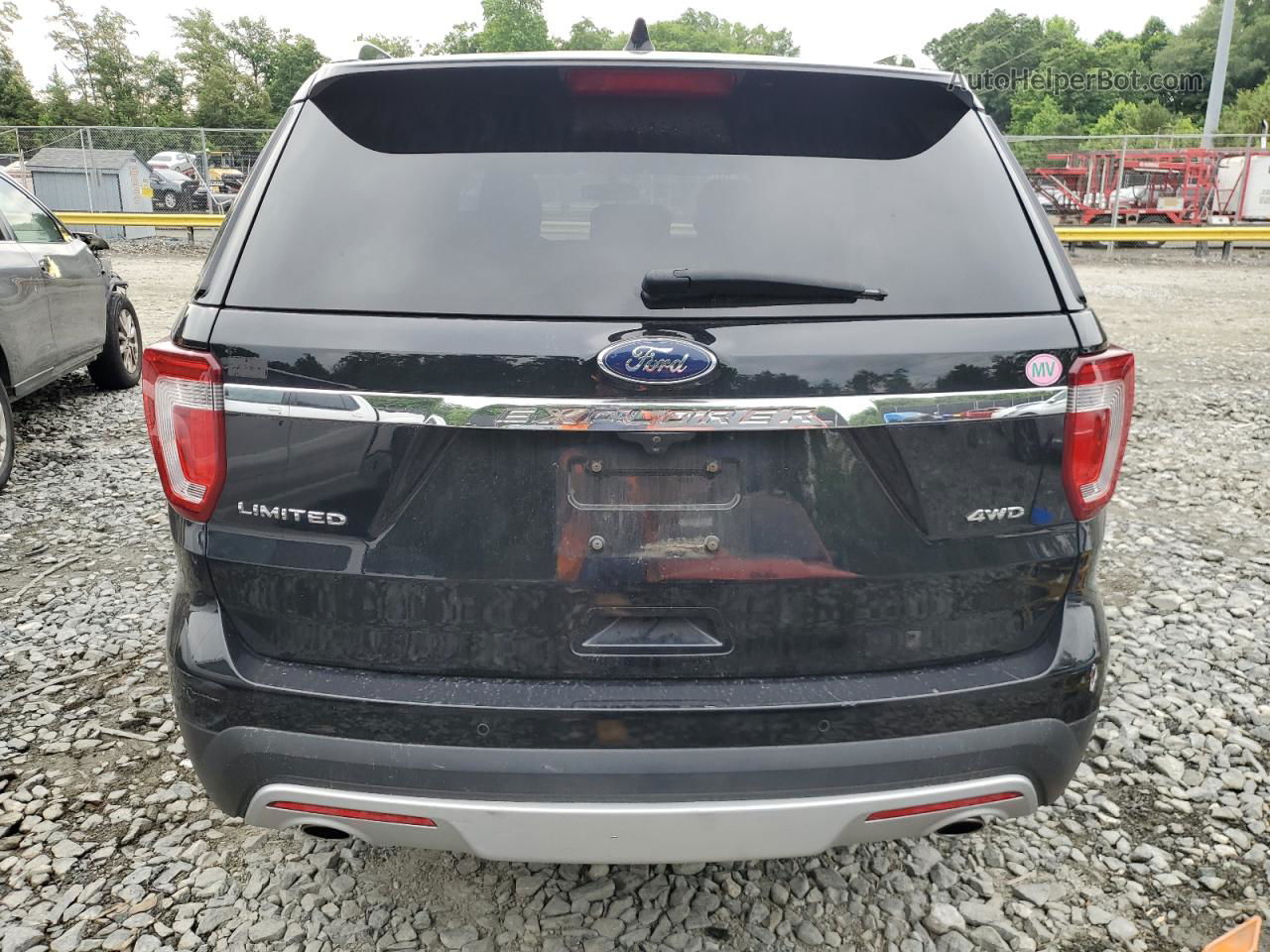 2017 Ford Explorer Limited Black vin: 1FM5K8F88HGC23543