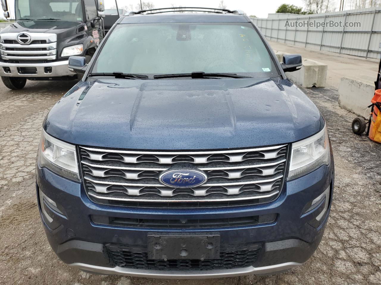 2017 Ford Explorer Limited Blue vin: 1FM5K8F8XHGC94145