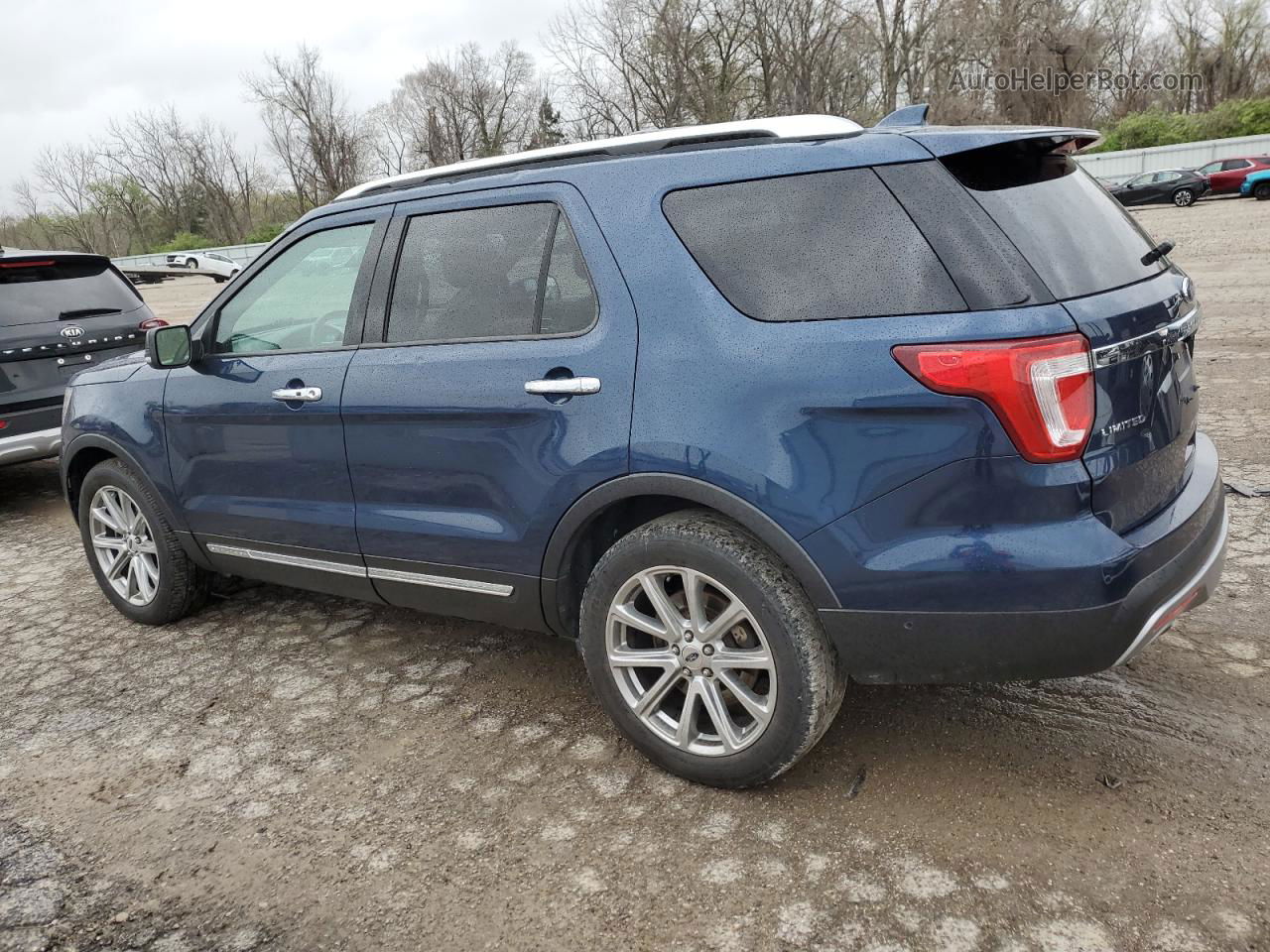 2017 Ford Explorer Limited Blue vin: 1FM5K8F8XHGC94145