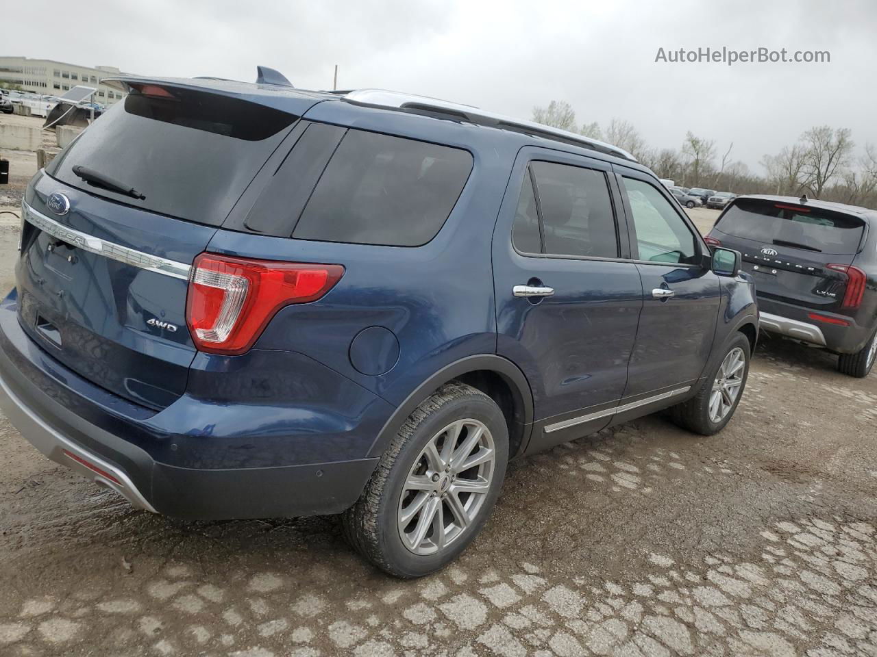 2017 Ford Explorer Limited Blue vin: 1FM5K8F8XHGC94145