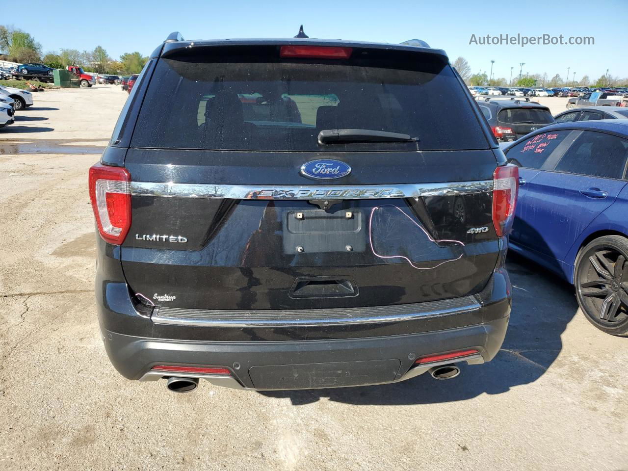 2018 Ford Explorer Limited Black vin: 1FM5K8F8XJGB65134