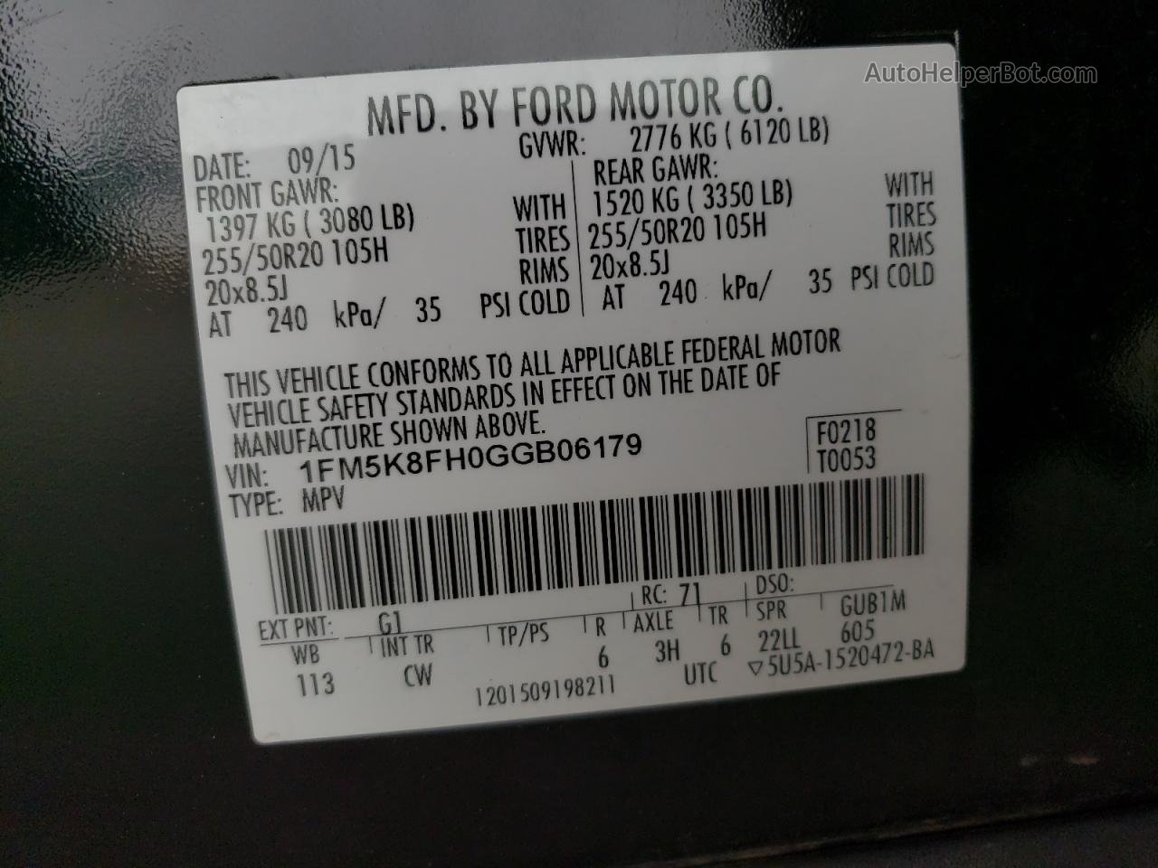 2016 Ford Explorer Limited Black vin: 1FM5K8FH0GGB06179
