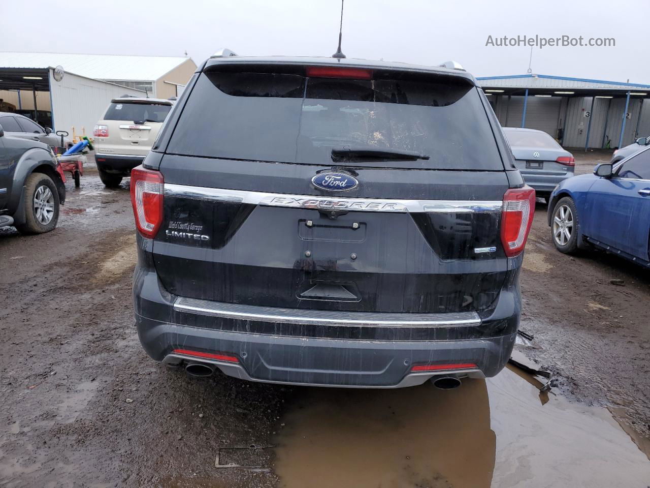 2018 Ford Explorer Limited Black vin: 1FM5K8FH1JGB67676