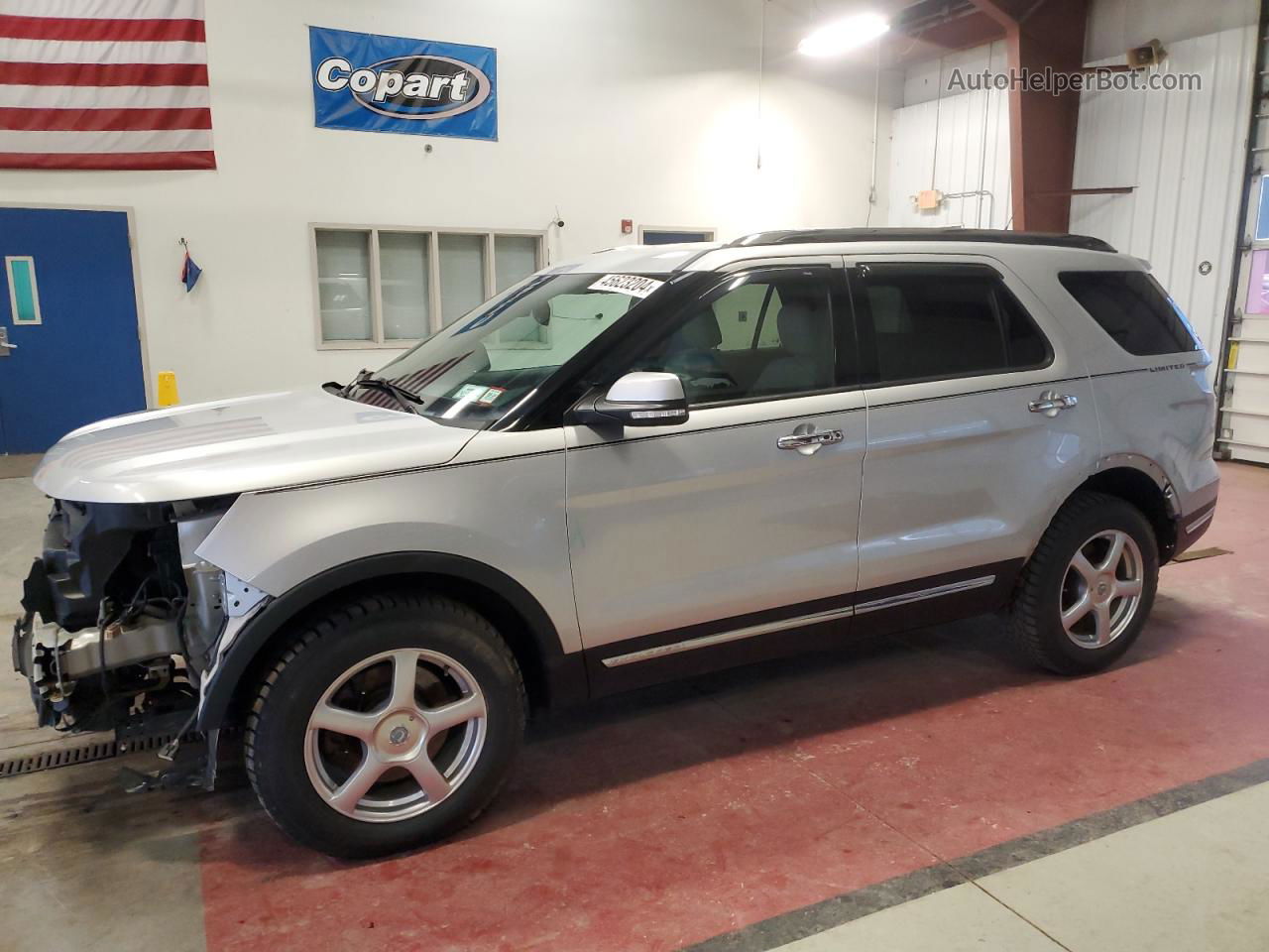 2018 Ford Explorer Limited Silver vin: 1FM5K8FH1JGC39945