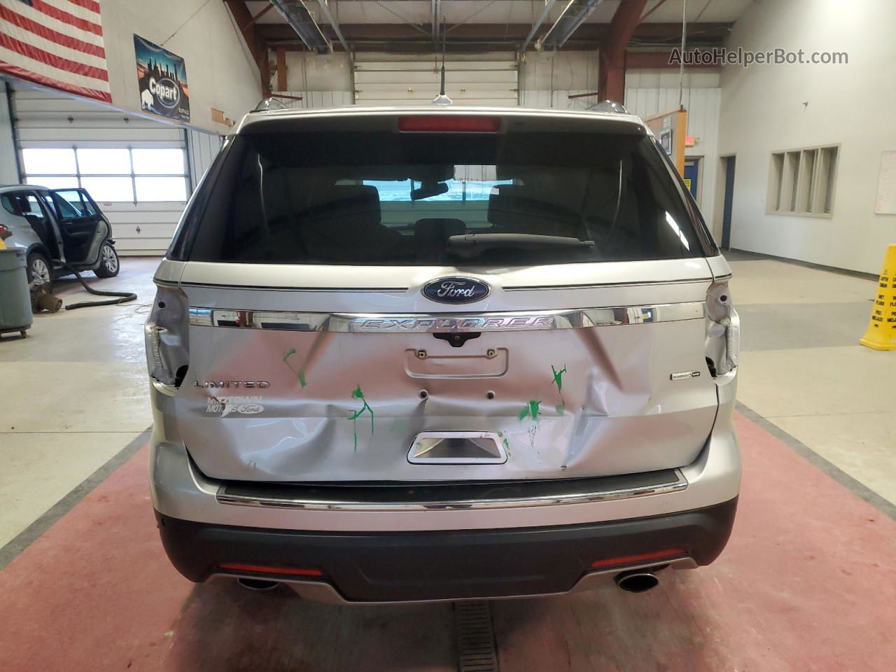 2018 Ford Explorer Limited Silver vin: 1FM5K8FH1JGC39945