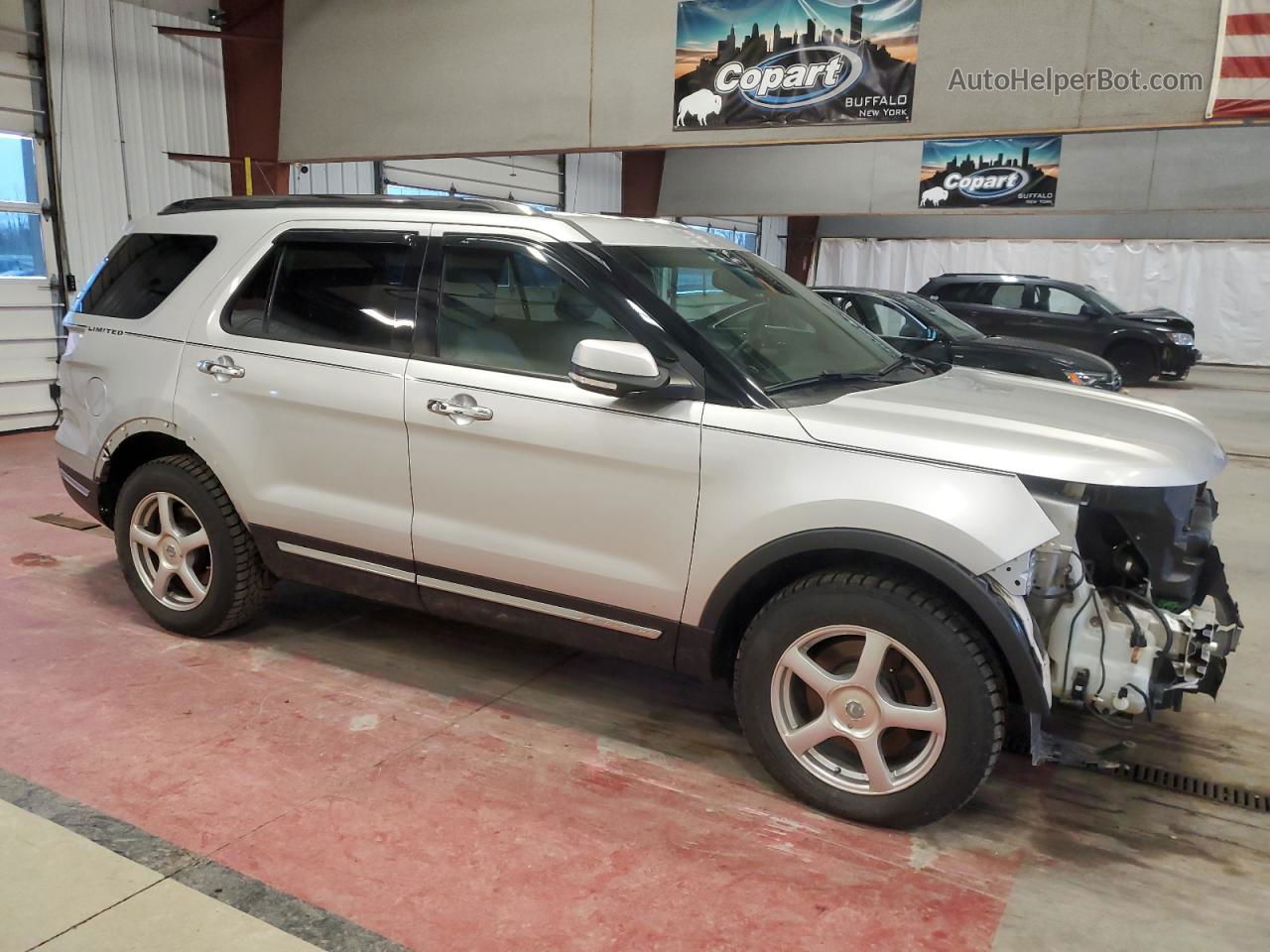 2018 Ford Explorer Limited Silver vin: 1FM5K8FH1JGC39945