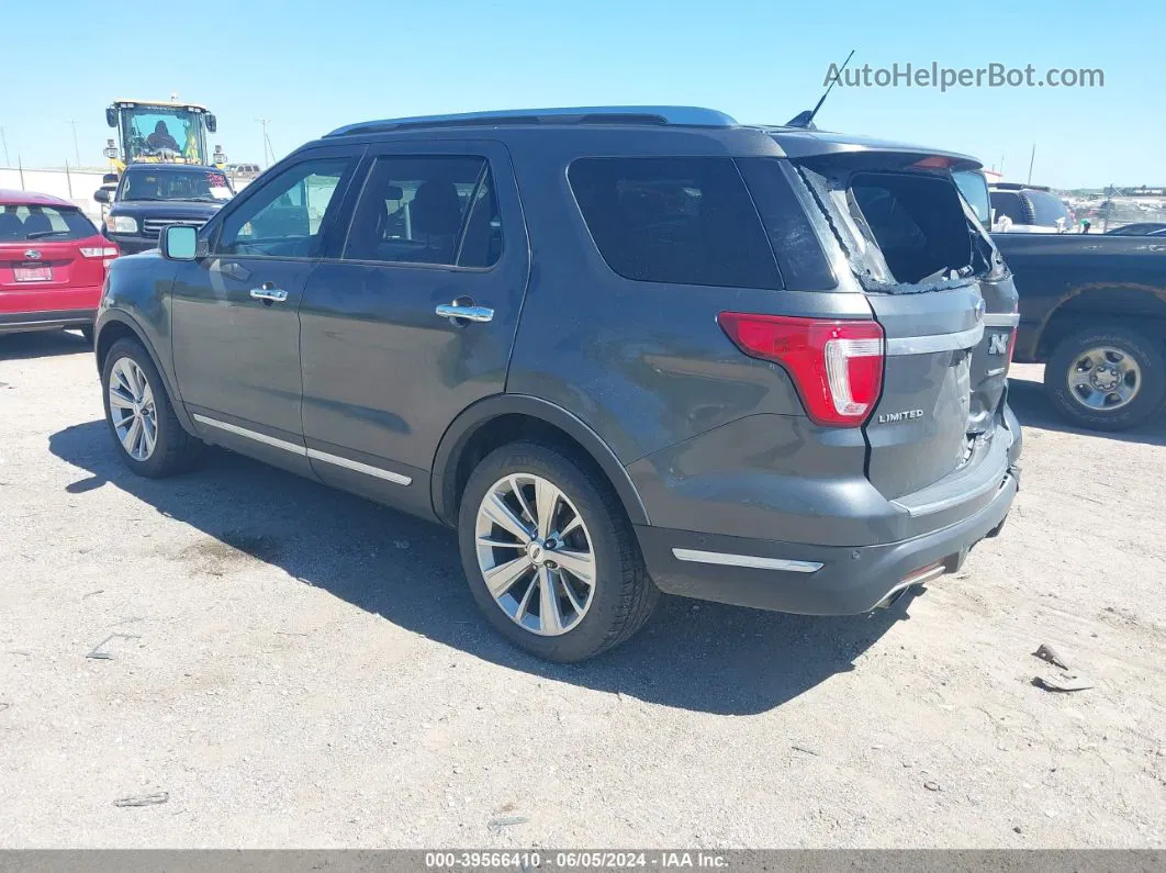 2018 Ford Explorer Limited Gray vin: 1FM5K8FH3JGC96776