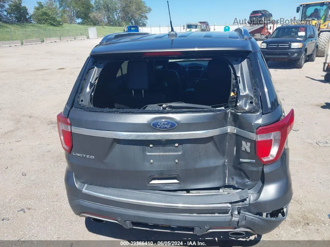 2018 Ford Explorer Limited Gray vin: 1FM5K8FH3JGC96776