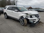 2017 Ford Explorer Limited White vin: 1FM5K8FH4HGD10548