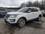 2017 Ford Explorer Limited White vin: 1FM5K8FH4HGD10548