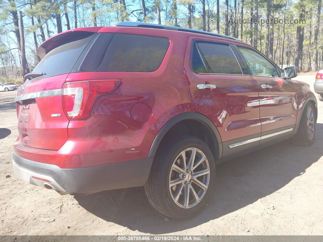 2017 Ford Explorer Limited Red vin: 1FM5K8FH9HGA26302