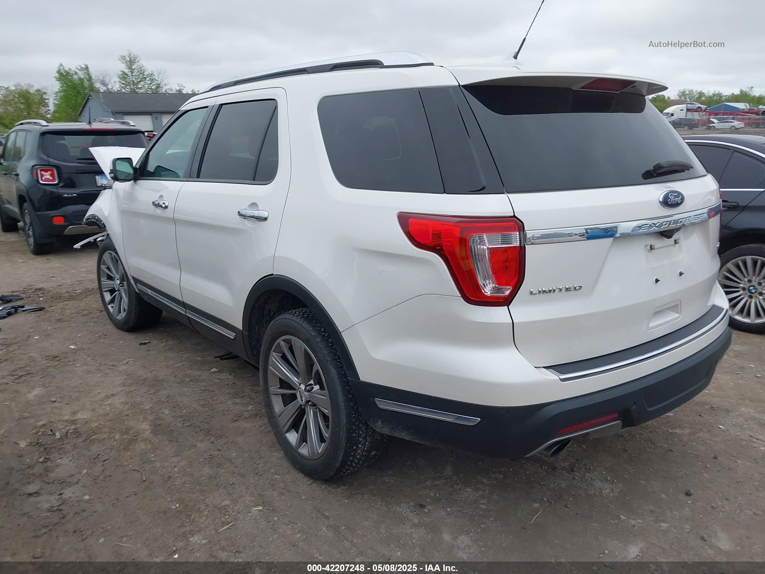 2018 Ford Explorer Limited Белый vin: 1FM5K8FHXJGB98294