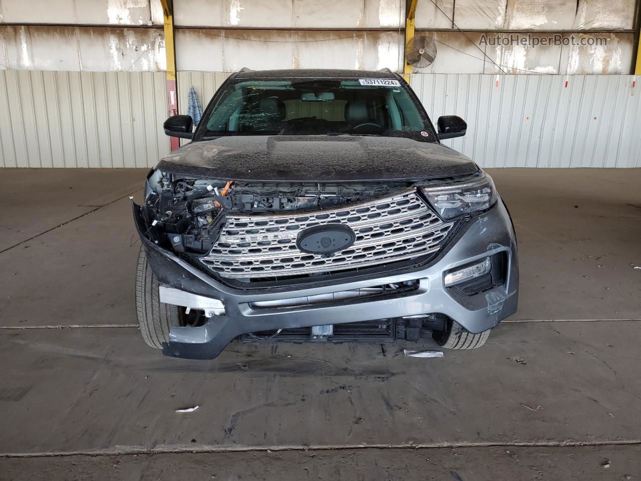 2021 Ford Explorer Limited Gray vin: 1FM5K8FW0MNA15547