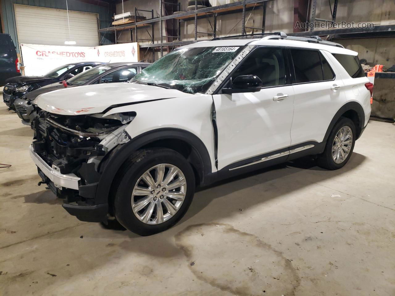 2021 Ford Explorer Limited White vin: 1FM5K8FW1MNA00734