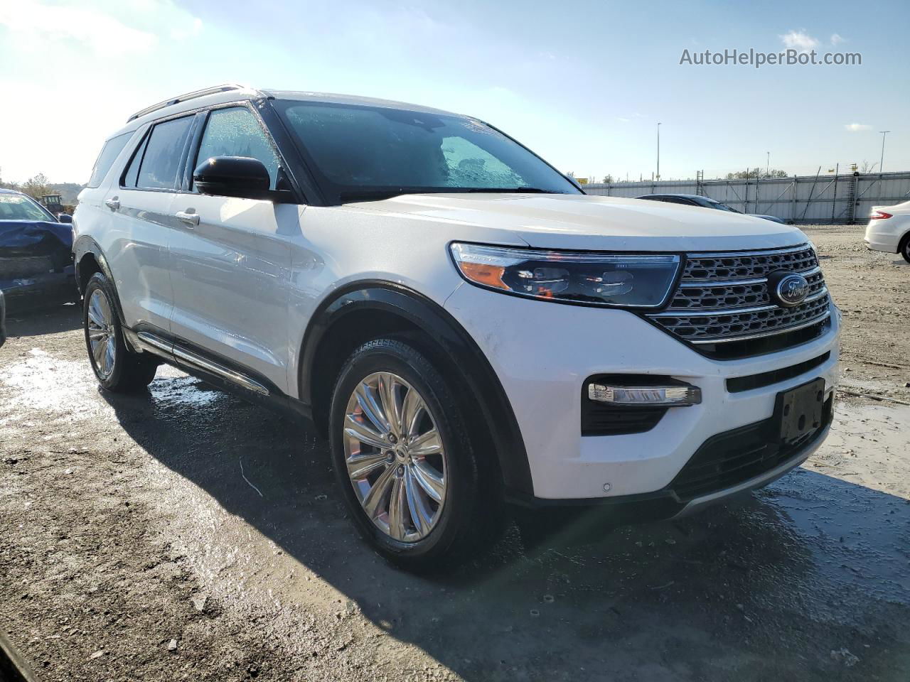 2021 Ford Explorer Limited White vin: 1FM5K8FW8MNA11116