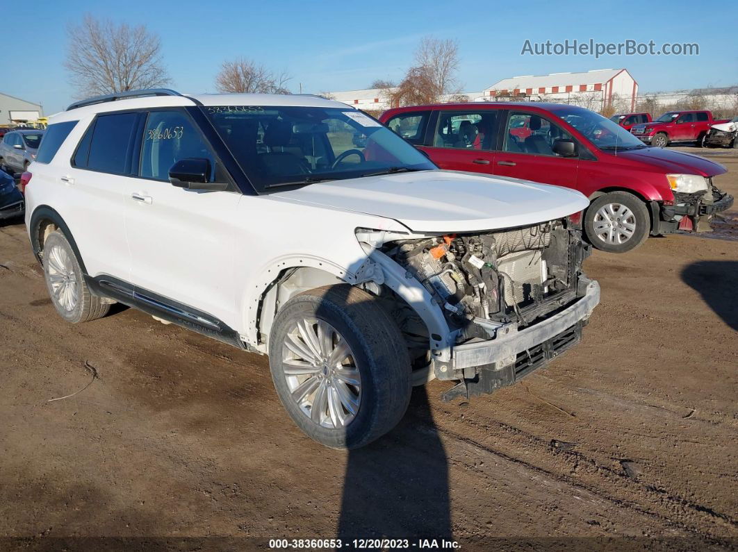 2021 Ford Explorer Limited White vin: 1FM5K8FW9MNA14073