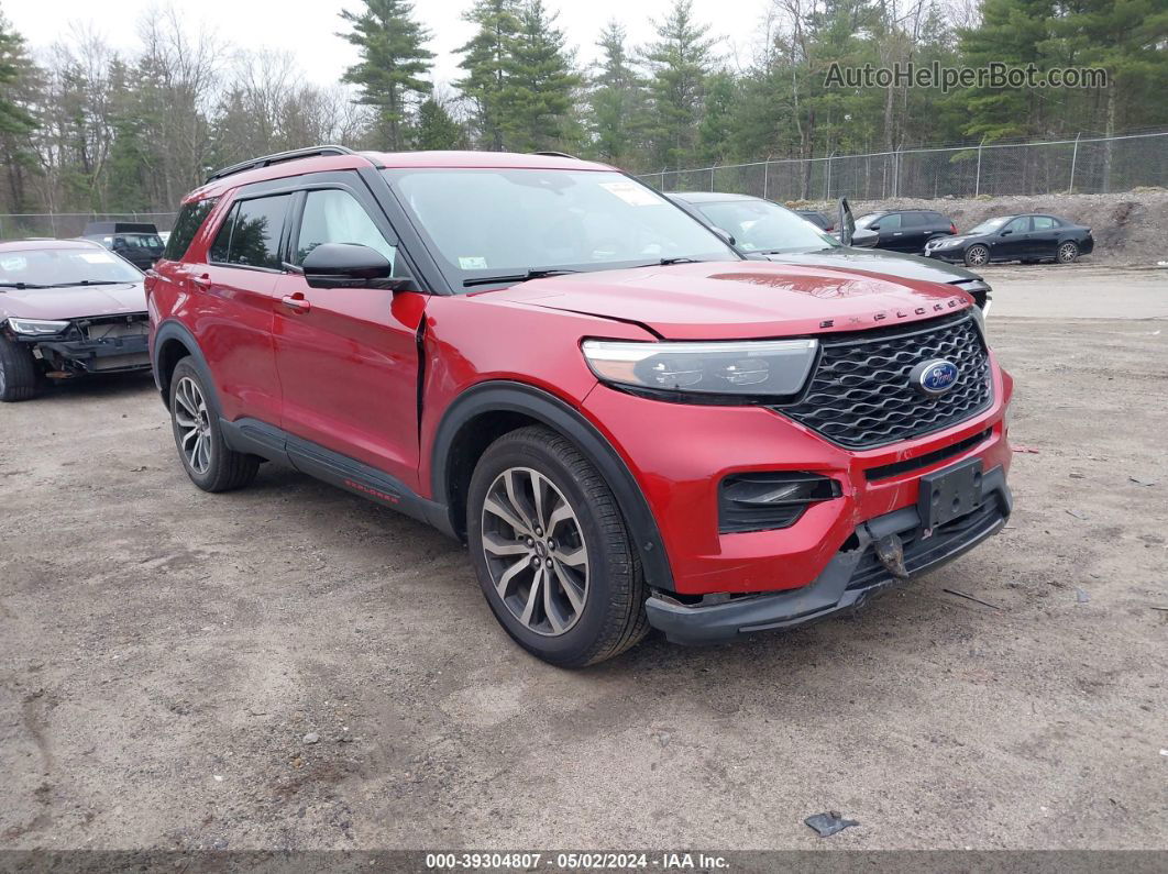 2020 Ford Explorer St Красный vin: 1FM5K8GC0LGA29911