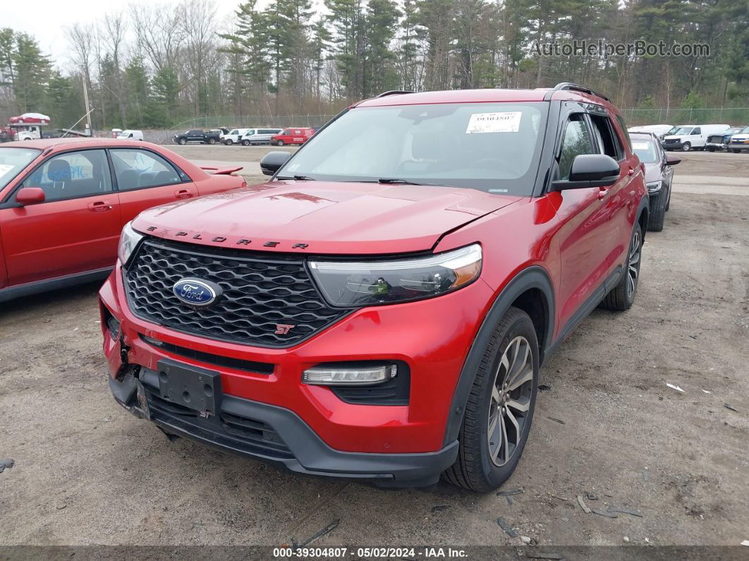 2020 Ford Explorer St Red vin: 1FM5K8GC0LGA29911