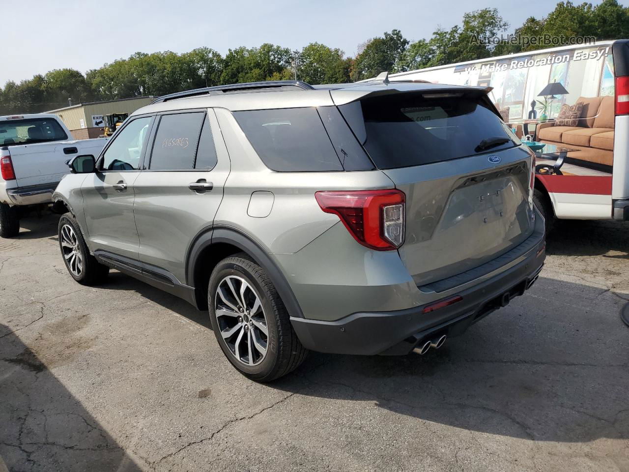 2020 Ford Explorer St Green vin: 1FM5K8GC0LGB44864