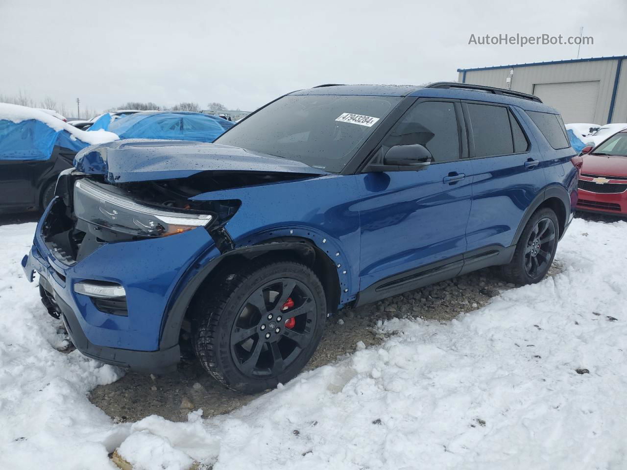 2020 Ford Explorer St Blue vin: 1FM5K8GC0LGB62927