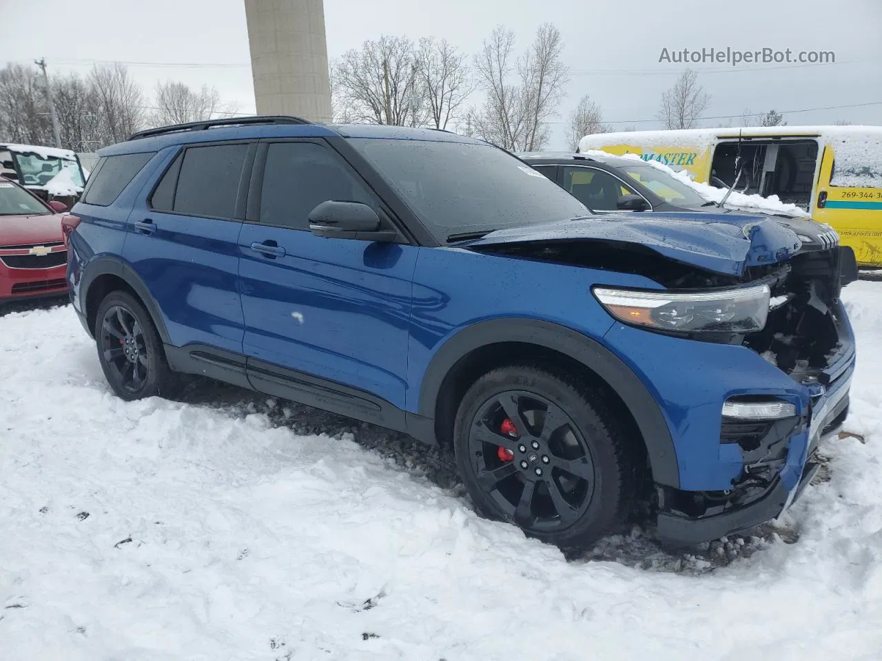 2020 Ford Explorer St Blue vin: 1FM5K8GC0LGB62927