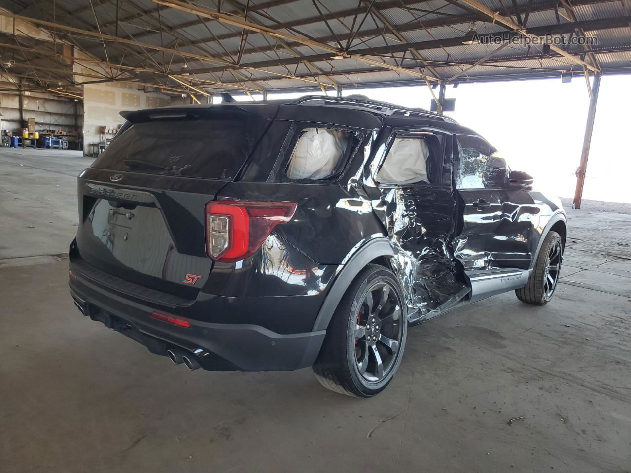 2020 Ford Explorer St Black vin: 1FM5K8GC0LGC98961