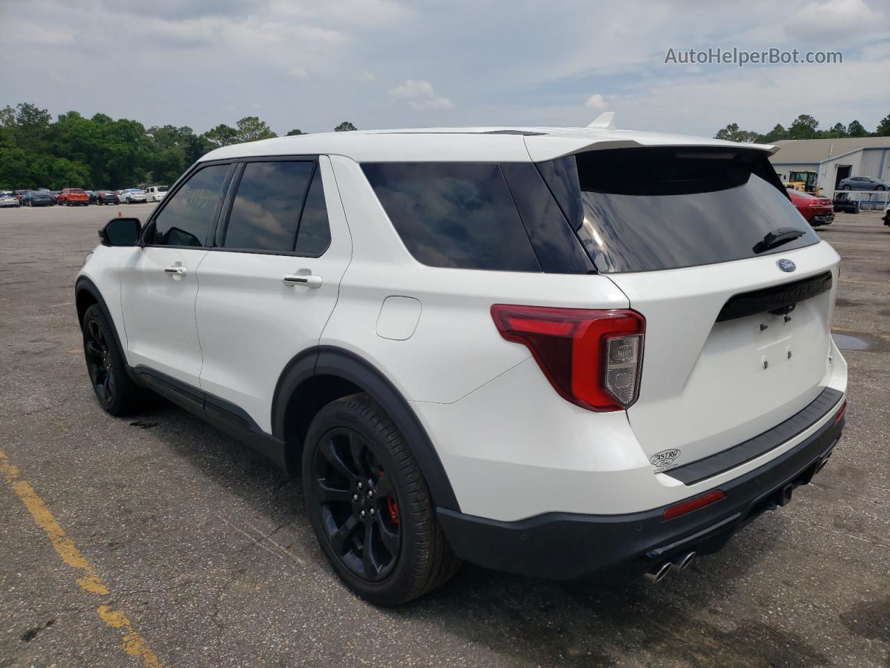 2021 Ford Explorer St White vin: 1FM5K8GC0MGA11829