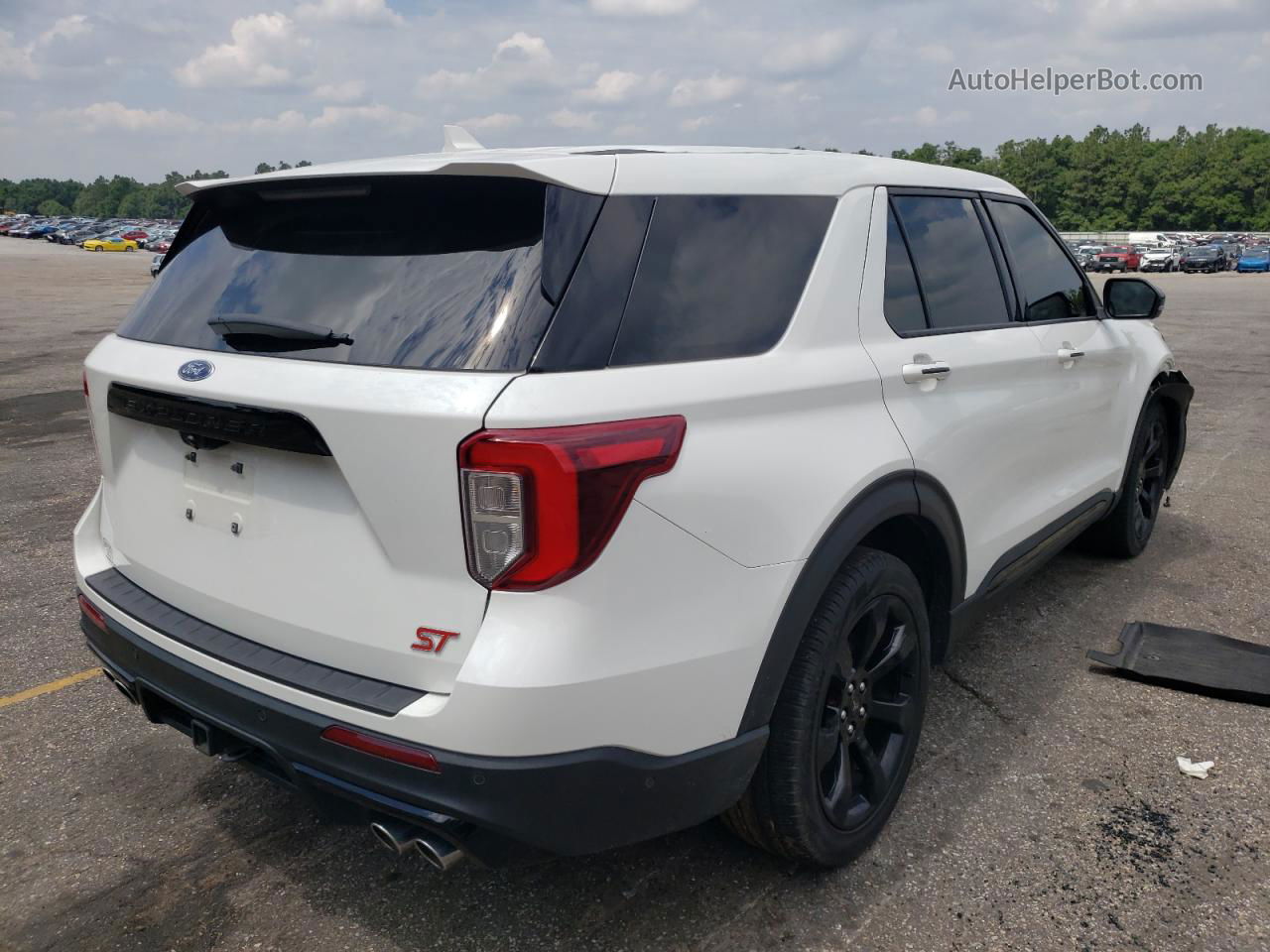 2021 Ford Explorer St White vin: 1FM5K8GC0MGA11829