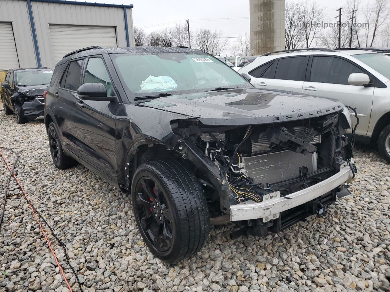 2021 Ford Explorer St Black vin: 1FM5K8GC1MGA69576