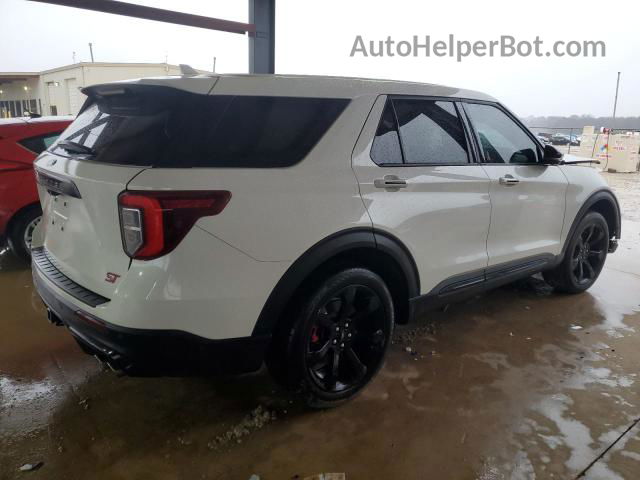 2021 Ford Explorer St White vin: 1FM5K8GC1MGC38561