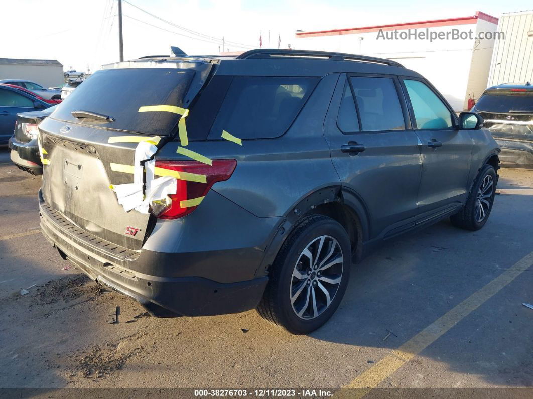 2020 Ford Explorer St Gray vin: 1FM5K8GC2LGA53546