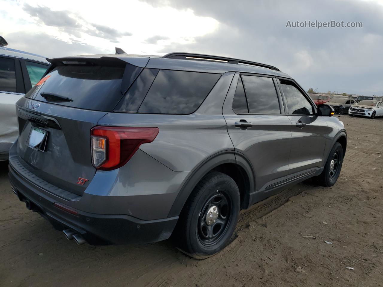 2021 Ford Explorer St Серый vin: 1FM5K8GC2MGA05286