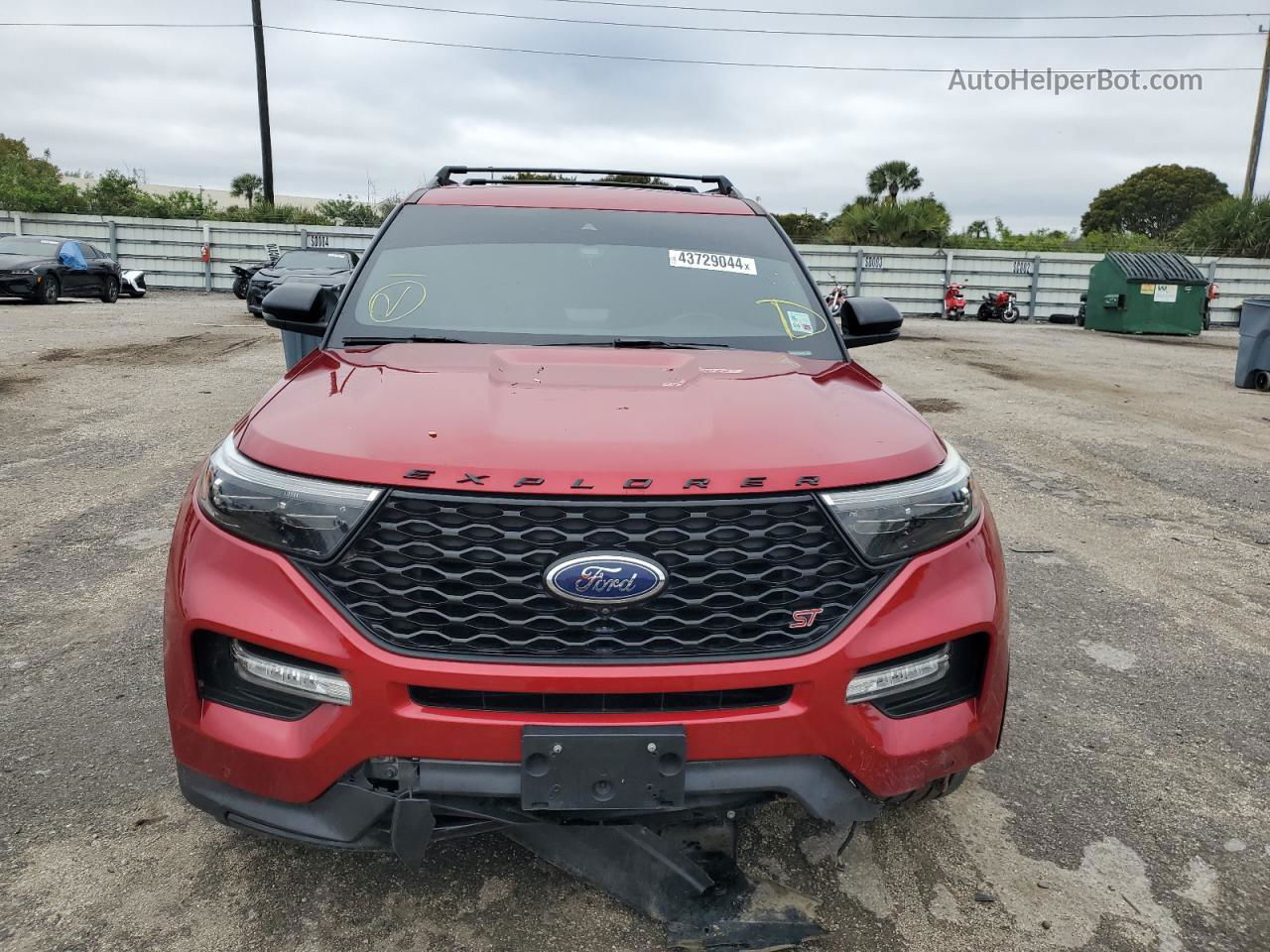 2020 Ford Explorer St Red vin: 1FM5K8GC3LGA23391