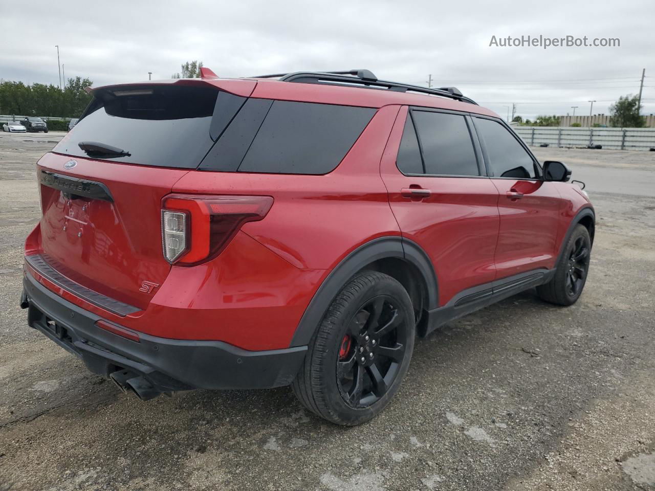 2020 Ford Explorer St Red vin: 1FM5K8GC3LGA23391