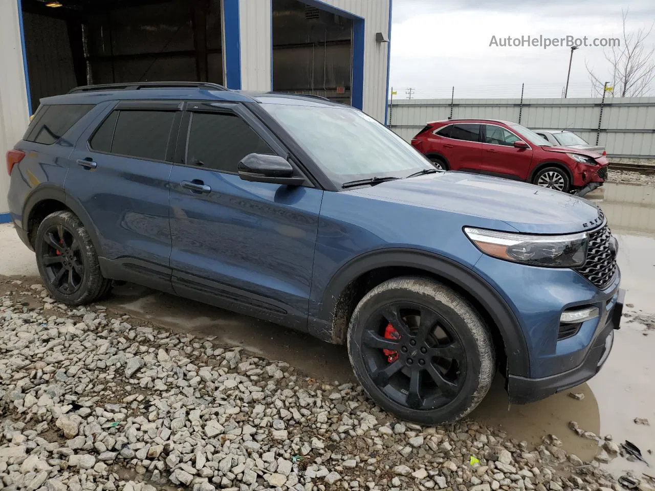 2020 Ford Explorer St Blue vin: 1FM5K8GC3LGB19652