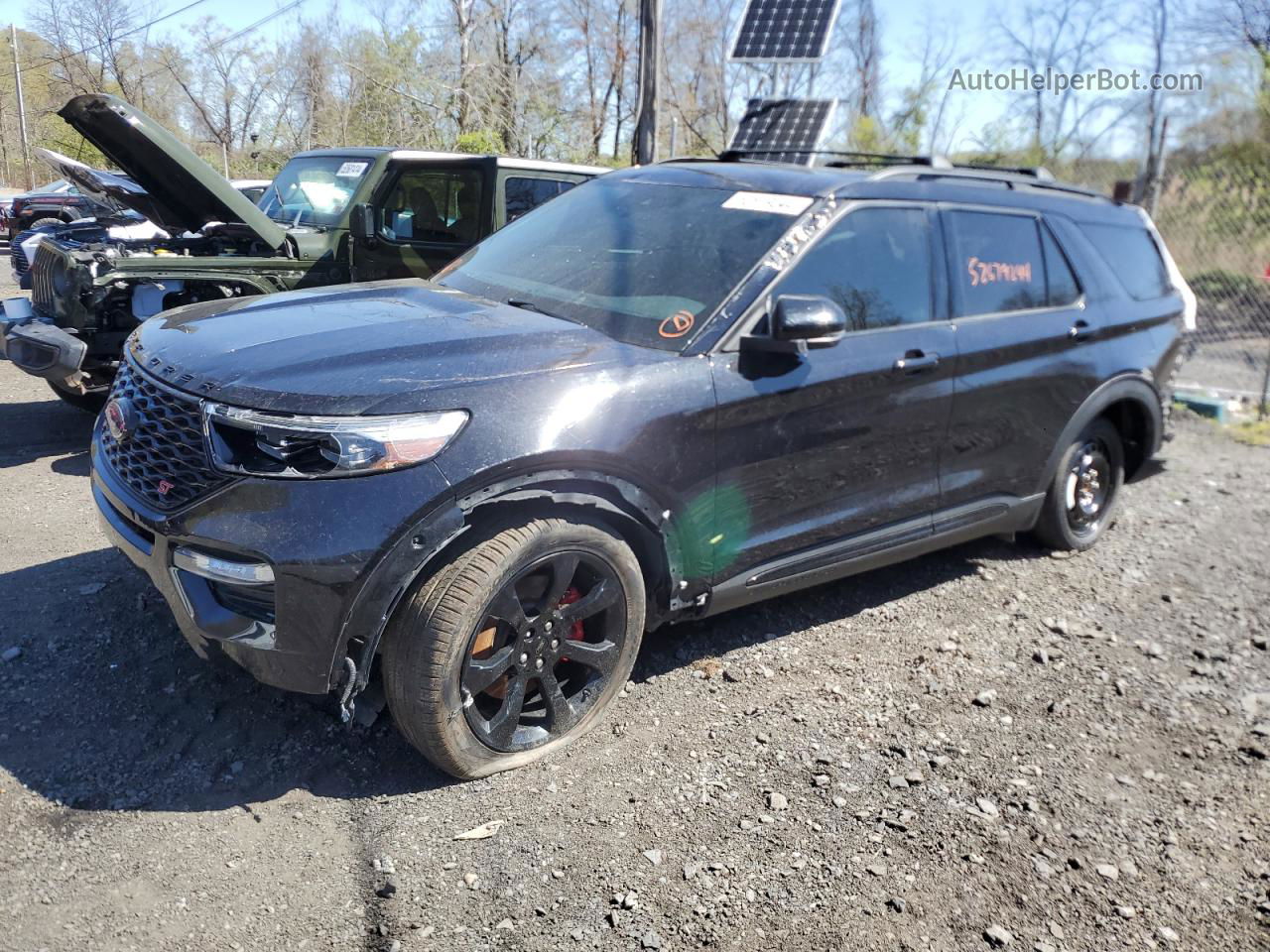 2021 Ford Explorer St Black vin: 1FM5K8GC3MGA15616