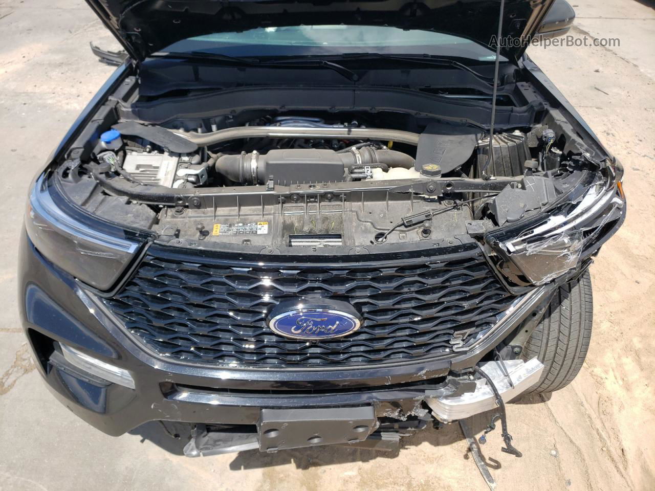 2021 Ford Explorer St Black vin: 1FM5K8GC3MGA28253