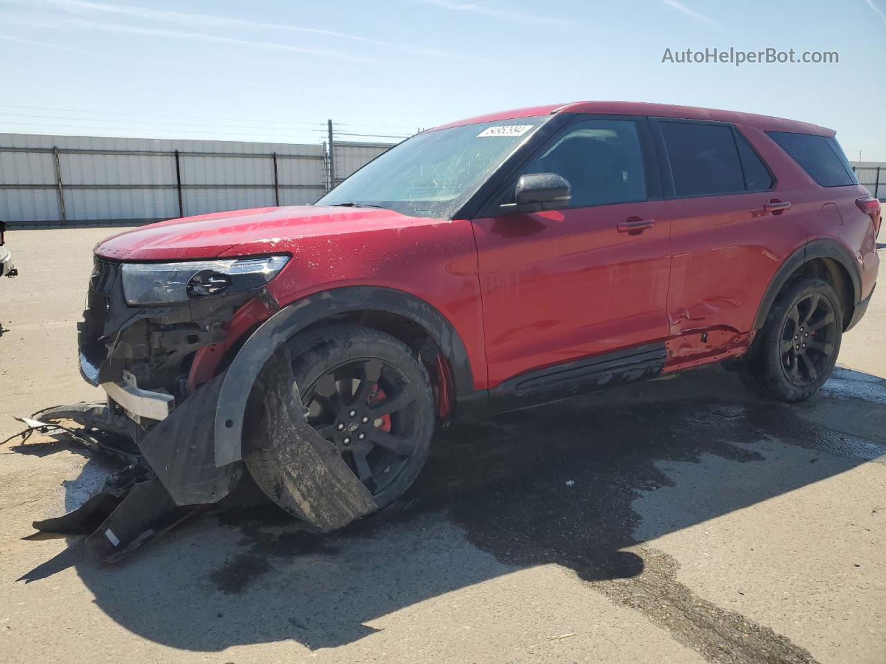 2021 Ford Explorer St Red vin: 1FM5K8GC3MGB71574