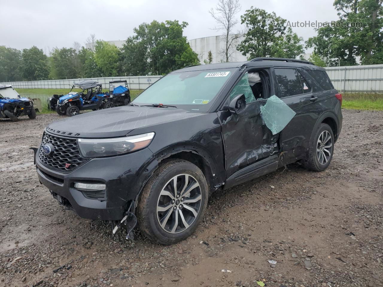 2020 Ford Explorer St Черный vin: 1FM5K8GC4LGA22539